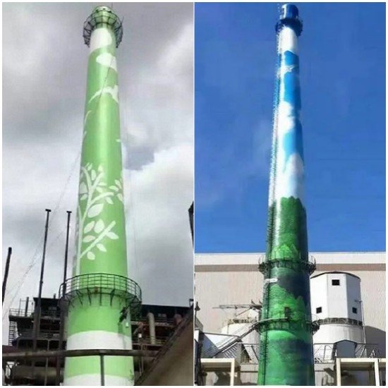 煙囪美化施工應(yīng)注意的地方