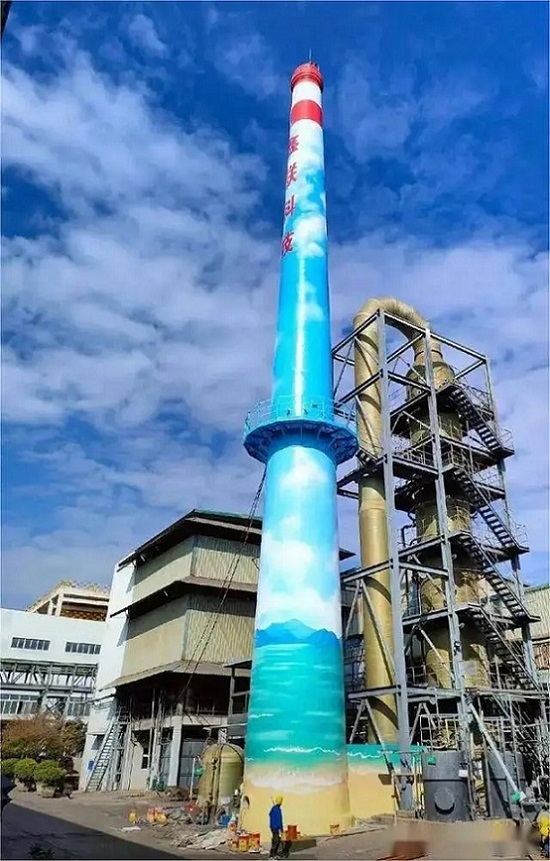 煙囪刷航空標(biāo)志色環(huán)公司施工精湛  優(yōu)質(zhì)服務(wù)