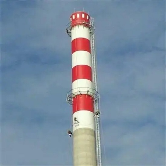 煙囪刷航標(biāo)色環(huán)技術(shù)及基面處理注意事項